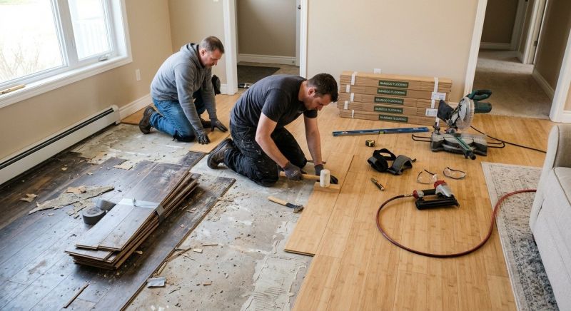 Bamboo Flooring Installation in Newburyport, MA
