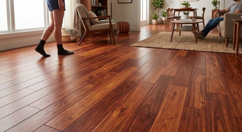 Cherry Floor Installation in Epping, NH