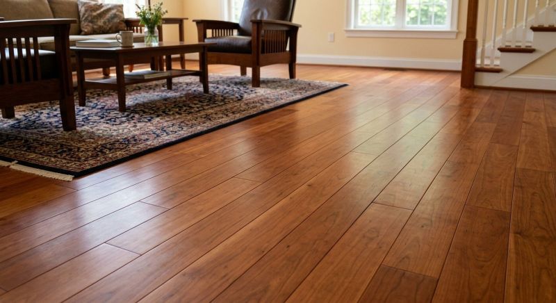 Cherry Floor Installation in North Andover, MA
