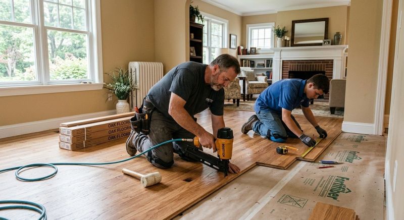 Hardwood Floor Installation in Kittery, ME