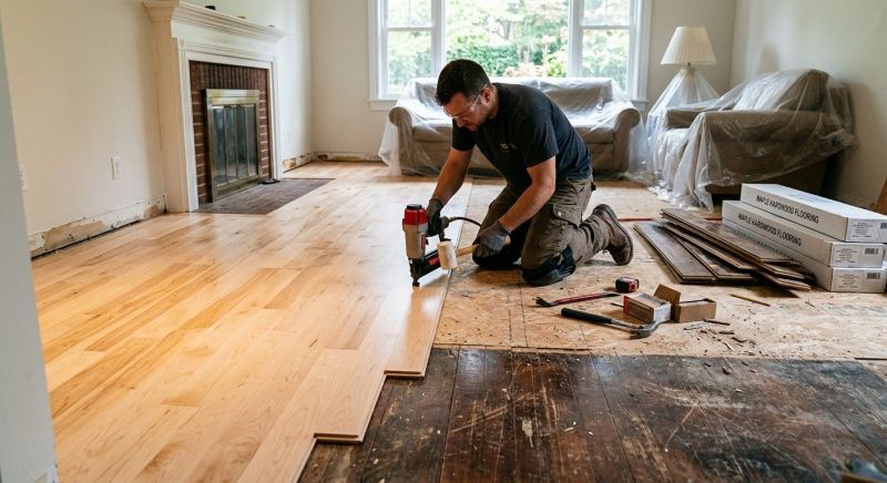 Maple Flooring Installation in Amesbury, MA