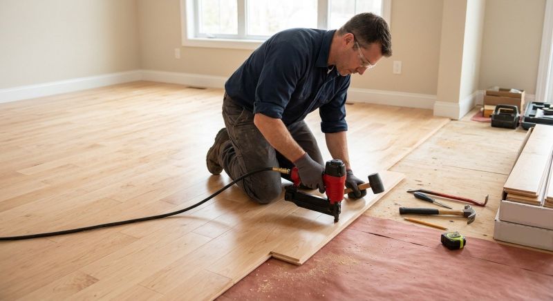 Maple Flooring Installation in North Andover, MA
