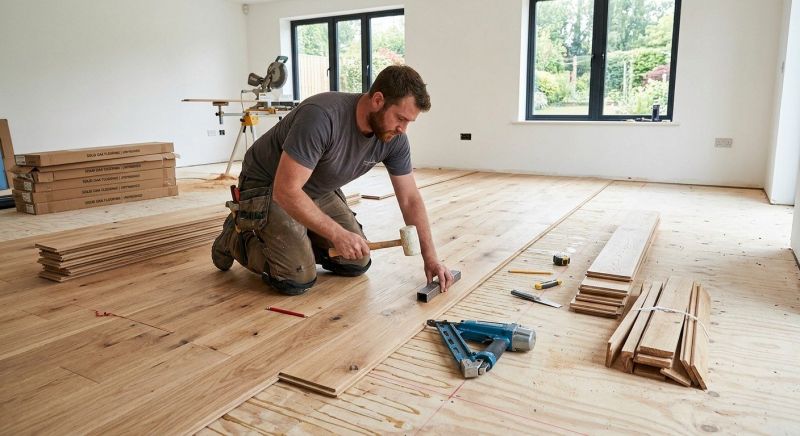Oak Floor Installation in Beverly, MA