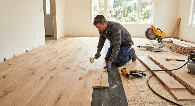 Oak Floor Installation in Gloucester, MA