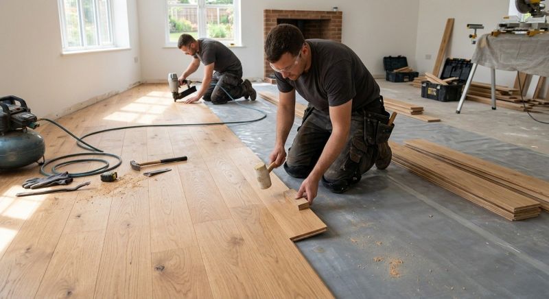 Oak Floor Installation in Hampstead, NH