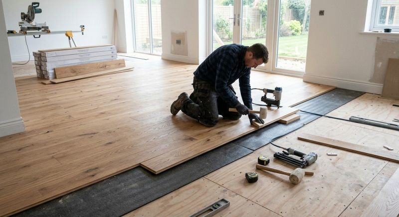 Oak Floor Installation in Rockport, MA