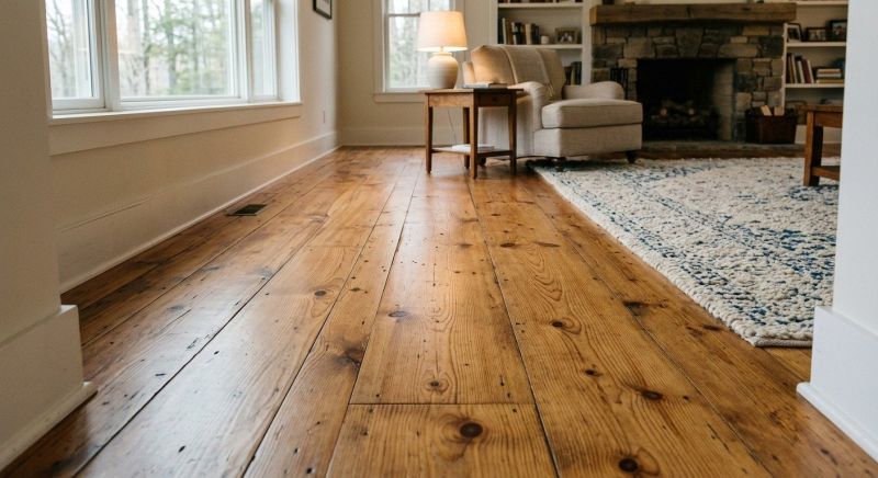 Pine Floor Installation in Newburyport, MA