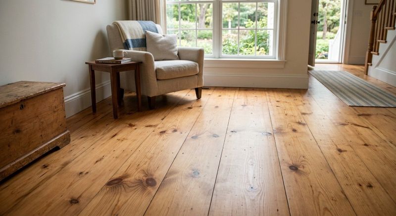 Pine Floor Installation in Newburyport, MA