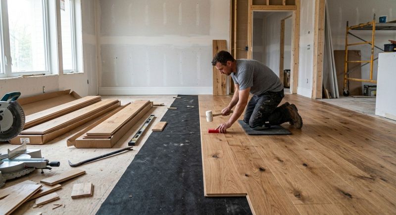 Plank Floor Installation in Newburyport, MA