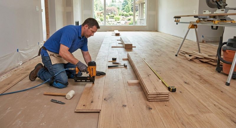 Plank Floor Installation in Newburyport, MA