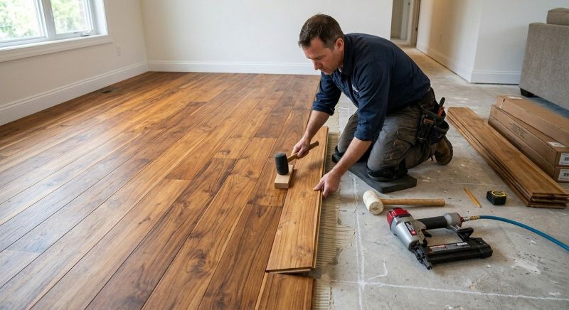 Teak Flooring Installation in Newburyport, MA