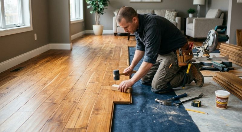 Teak Flooring Installation in Newburyport, MA