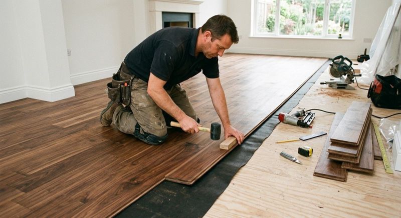 Walnut Flooring Installation in Newburyport, MA