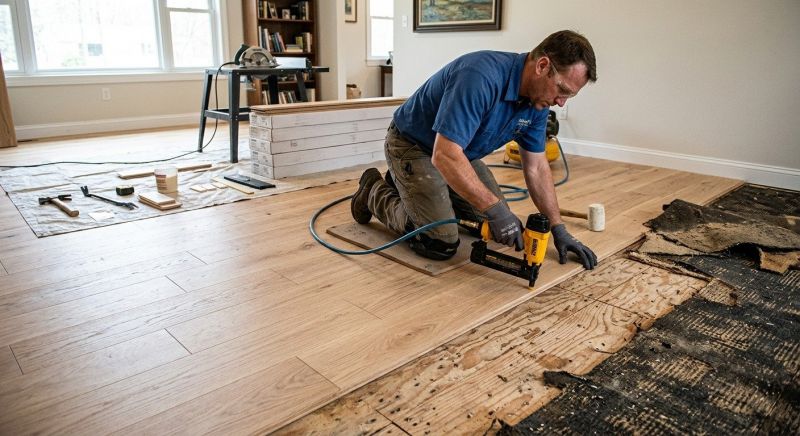 Wood Floor Replacement in North Andover, MA